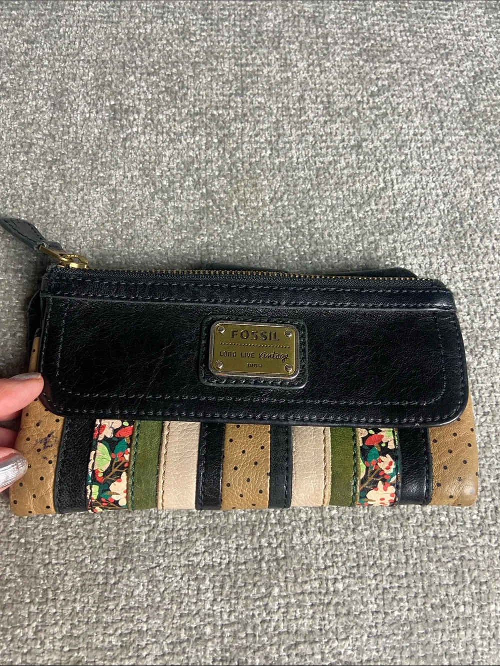 Fossil leather wallet